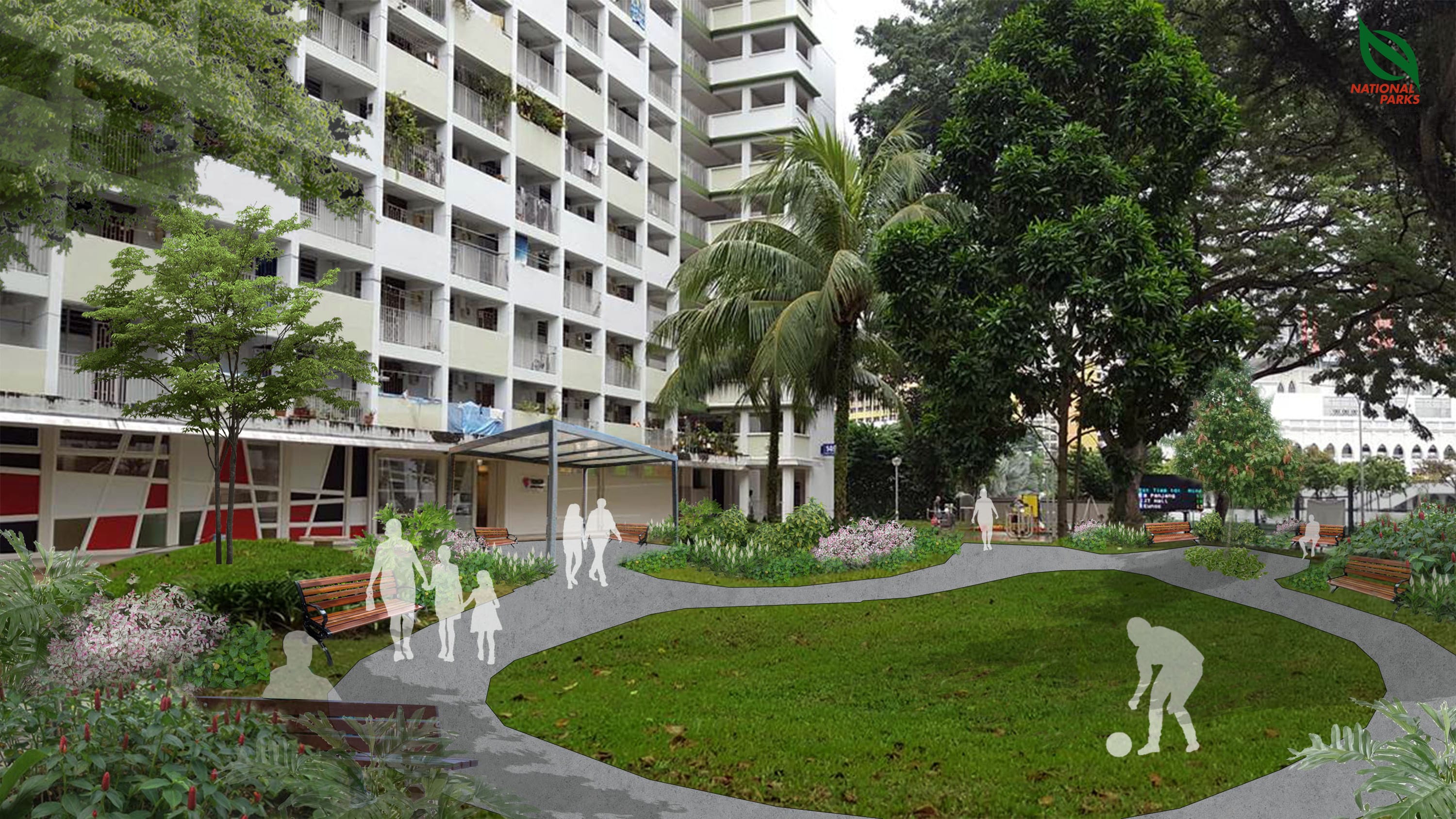 Artist’s impression of upcoming sensory garden at Block 149, Lorong 1 Toa Payoh